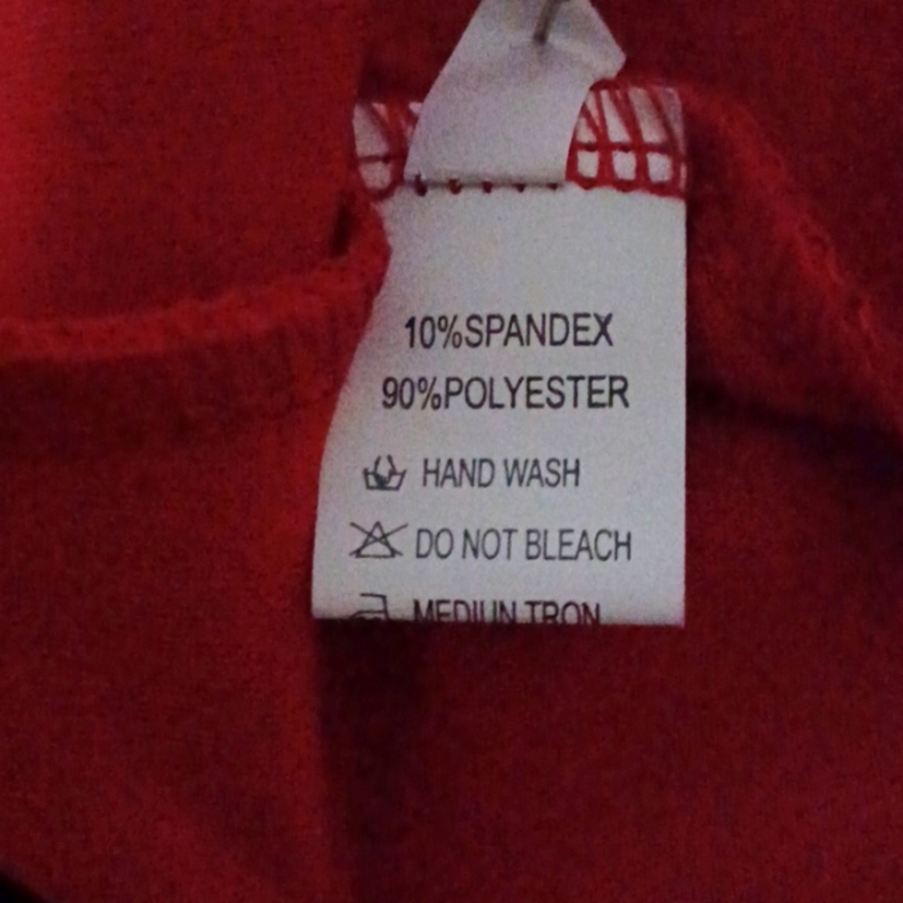 D8- 👌- Red Dress w/ Cape Sleeves- sz XL NWOT - Picture 7 of 7